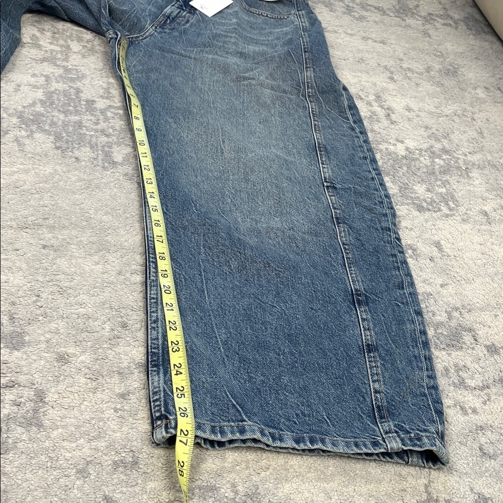 NWT Good American Good Extreme Barrel Jeans High Rise Wide Loose Indigo Sz 10 30 - Picture 13 of 15